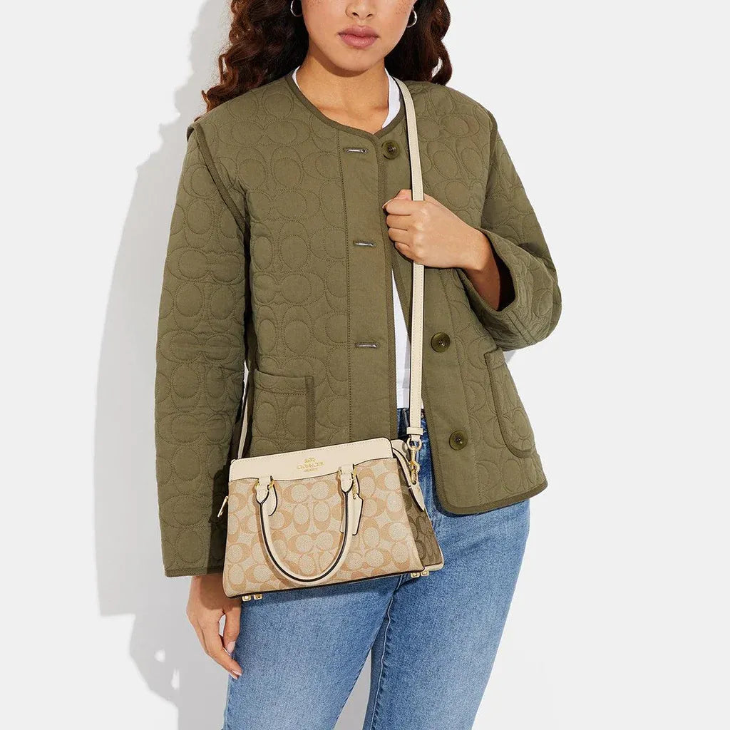 Coach Darcie Carryall In Blocked Signature Canvas Style No. CH503