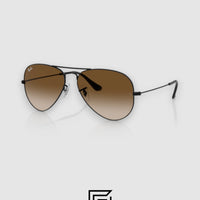 Ray Ban RB3025 AVIATOR LARGE 58 Sunglasses Unisex - black_honey