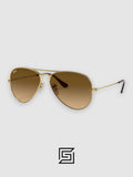 Ray Ban RB3025 AVIATOR LARGE 58 Sunglasses Unisex - GOLD_HONEY