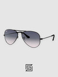 Ray Ban RB3044 AVIATOR SMALL 52 Sunglasses Unisex - BLACK_GREY