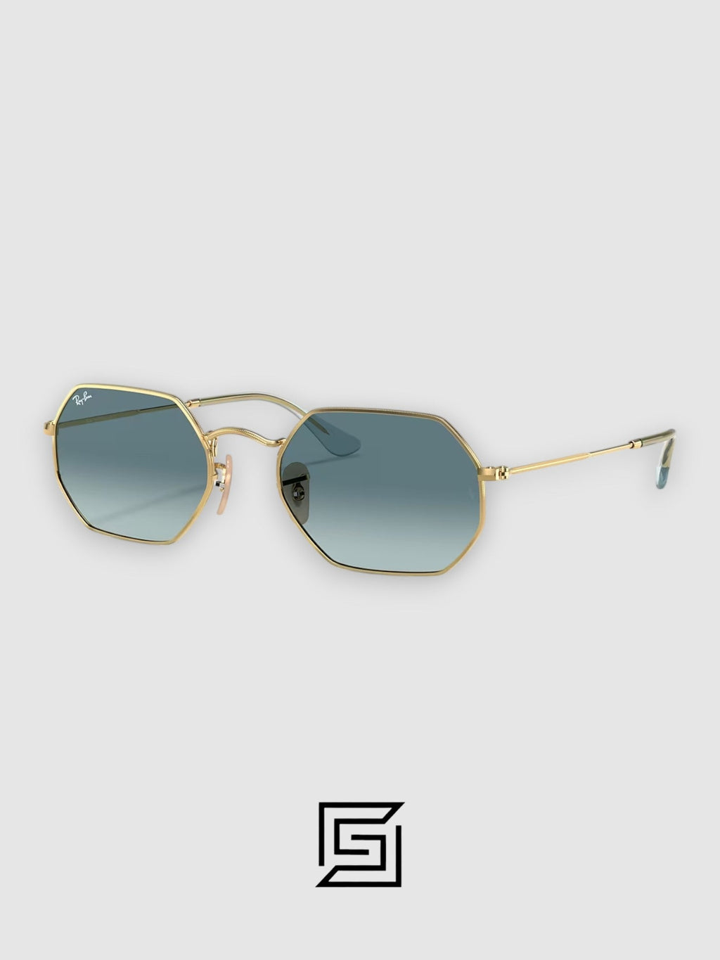 Ray Ban RB3556 Sunglasses Unisex - GOLD_GREY