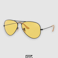 Ray Ban RB3025 AVIATOR LARGE 58 Sunglasses Unisex - gun_yellow