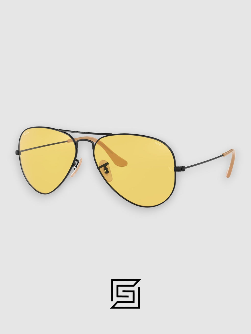 Ray Ban RB3025 AVIATOR LARGE 58 Sunglasses Unisex - gun_yellow