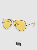Ray Ban RB3025 AVIATOR LARGE 58 Sunglasses Unisex - gun_yellow