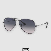 Ray Ban RB3025 AVIATOR LARGE 58 Sunglasses Unisex - gun_grey