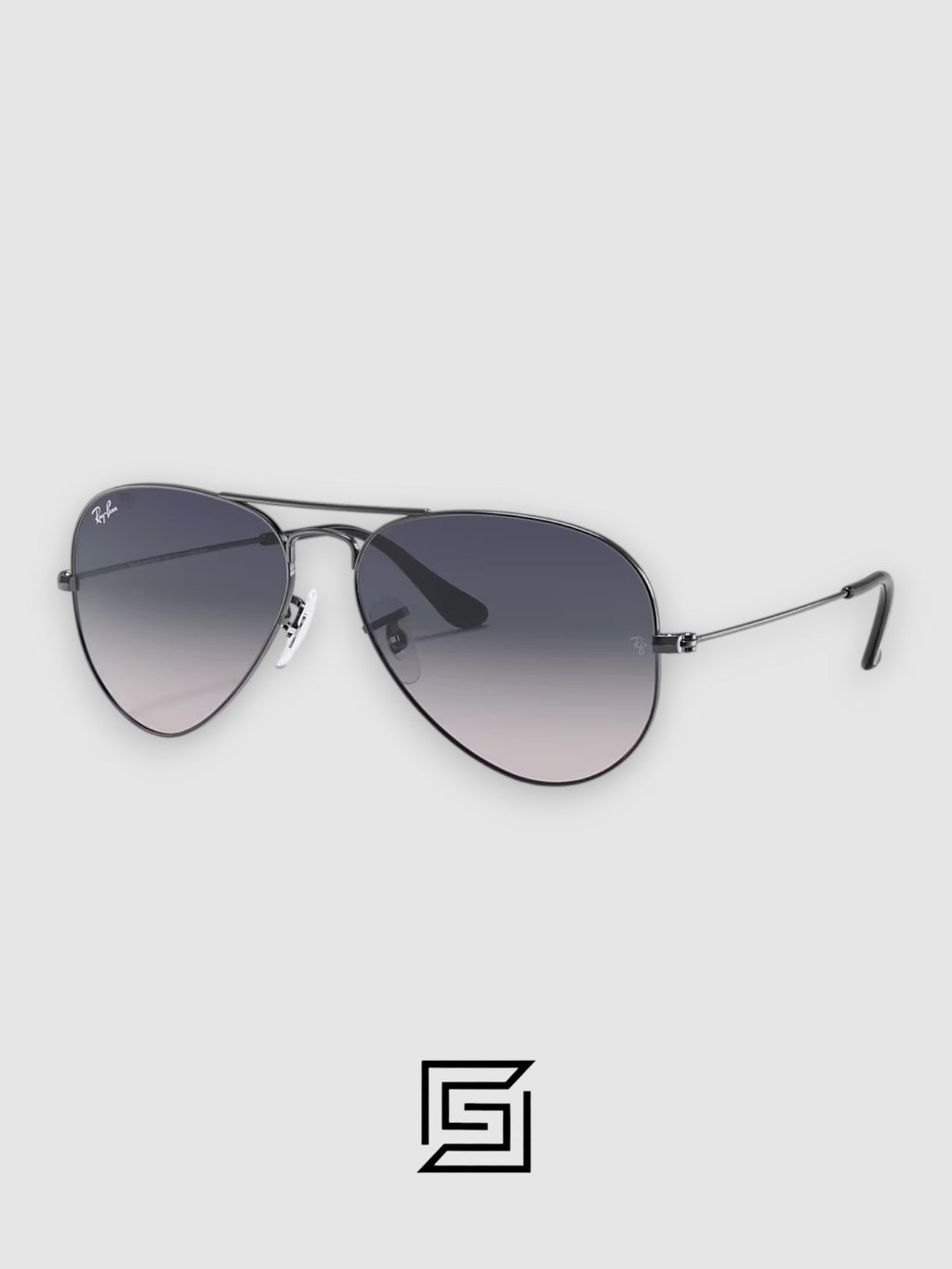 Ray Ban RB3025 AVIATOR LARGE 58 Sunglasses Unisex - gun_grey