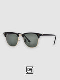 Ray Ban Sunglasses RB3016 CLUBMASTER Unisex - BLACK_BLACK