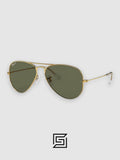 Ray Ban RB3025 AVIATOR LARGE 58 Sunglasses Unisex - GOLD_OIL
