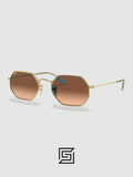 Ray Ban RB3556 Sunglasses Unisex - GOLD_HONEY