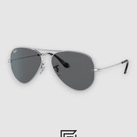 Ray Ban RB3025 AVIATOR LARGE 58 Sunglasses Unisex - Silver_Black