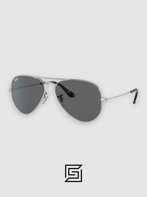 Ray Ban RB3025 AVIATOR LARGE 58 Sunglasses Unisex - Silver_Black