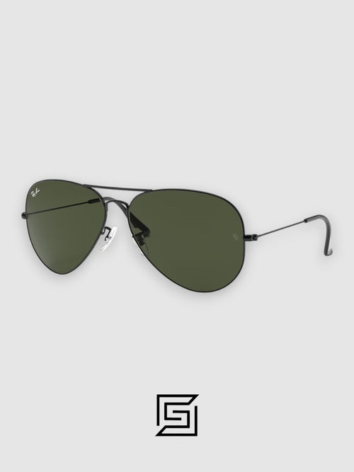 Ray Ban RB3025 AVIATOR LARGE 58 Sunglasses Unisex - black_G15