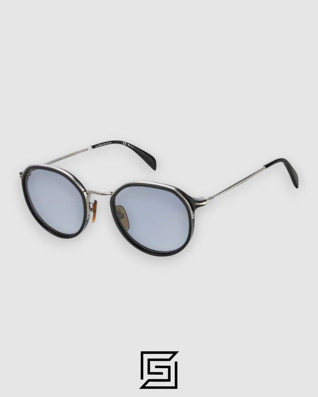 David Beckham DB1055 Sunglasses Men - BLACK-LIGHT BLUE
