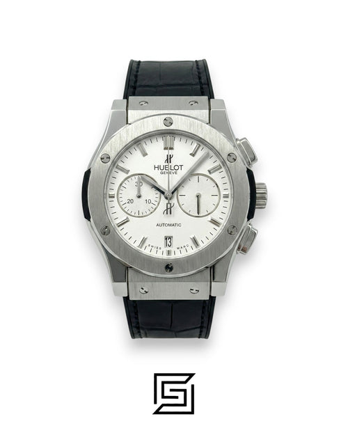 Hublot Classic Fusion White – Silver Case – Japanese Quartz Movement – Rubber Strap