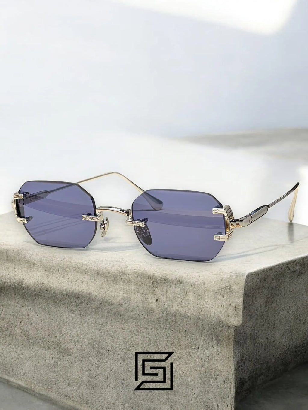 JOHN DALIA AMARU sunglasses for men/women - silver-lens-black