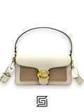 COACH Tabby Shoulder Bag 26 white and Caramel CH857