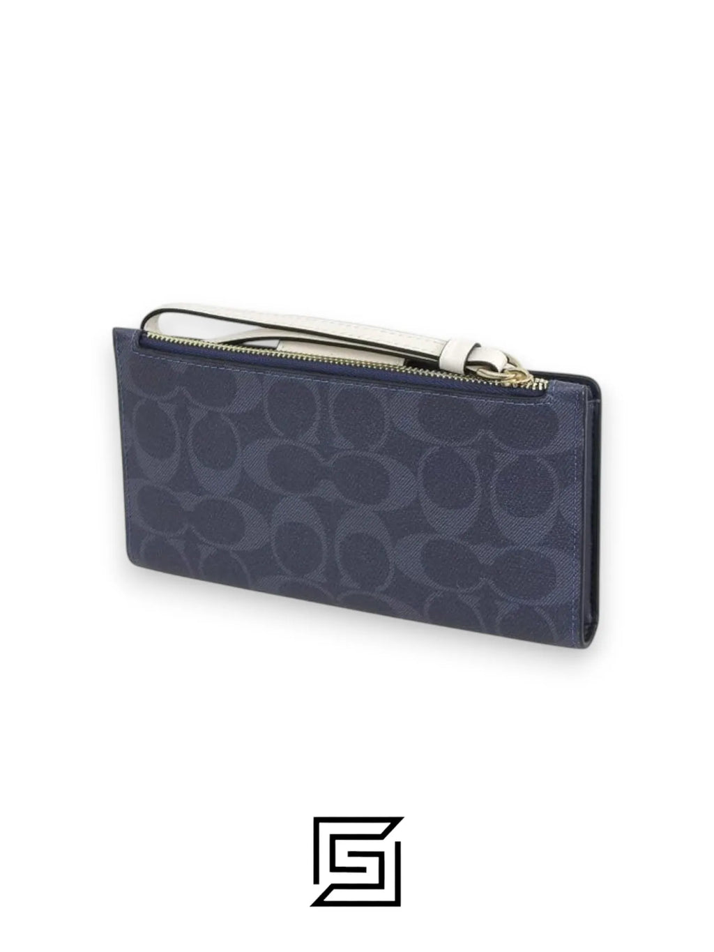 Coach Phone Wallet In Colorblock Signature Grey x White Style No. C2874