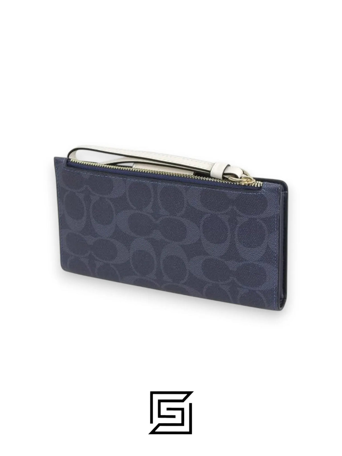 Coach Phone Wallet In Colorblock Signature Grey x White Style No. C2874