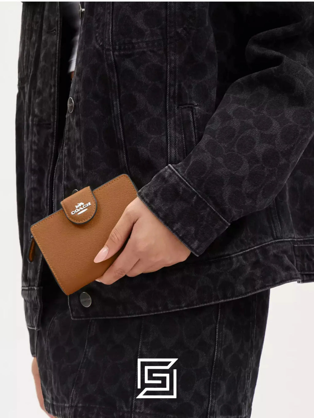 Medium Corner Zip Wallet Style Number 6390 Brown