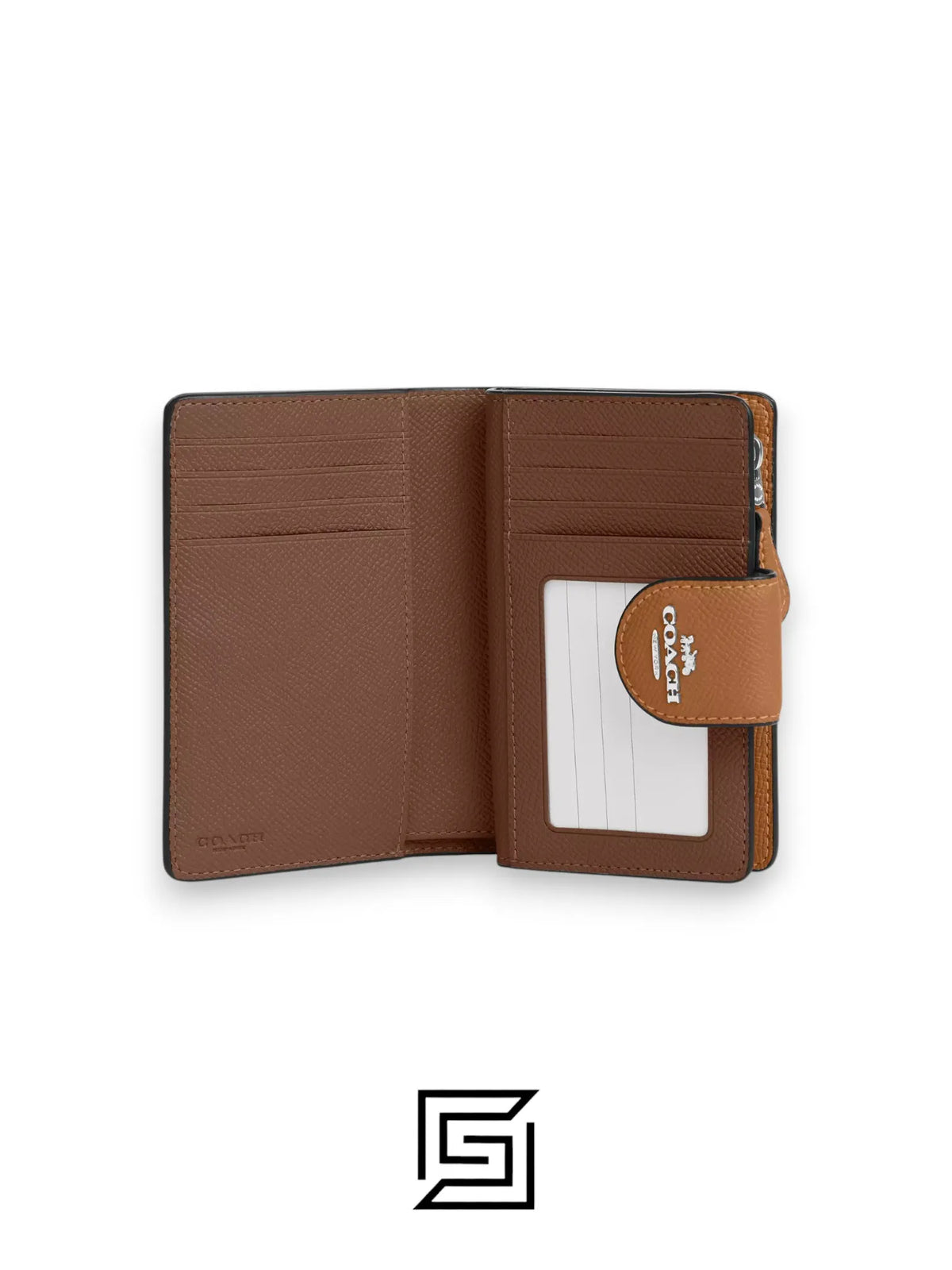 Medium Corner Zip Wallet Style Number 6390 Brown