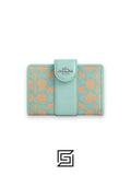 Medium Corner Zip Wallet In Signature Jacquard Style Number CT922 Tiffany