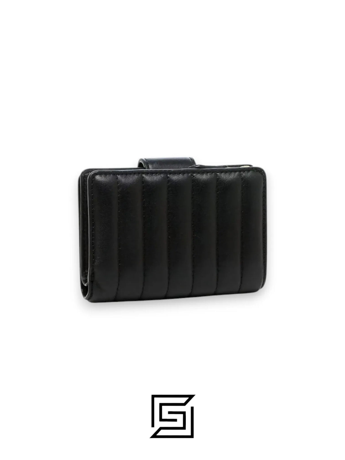 Medium Corner Zip Wallet With Quilting Style No. C3454 Black