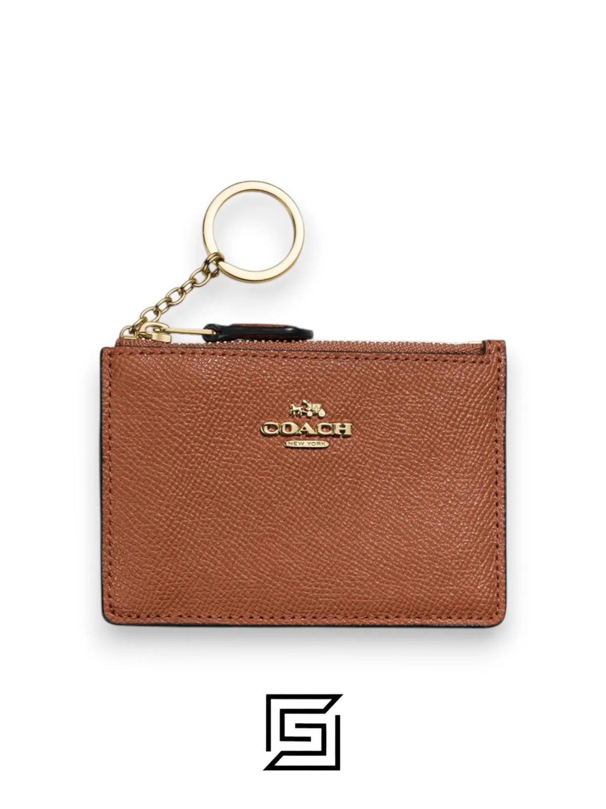 Coach Snap Card Case F73867 Brown