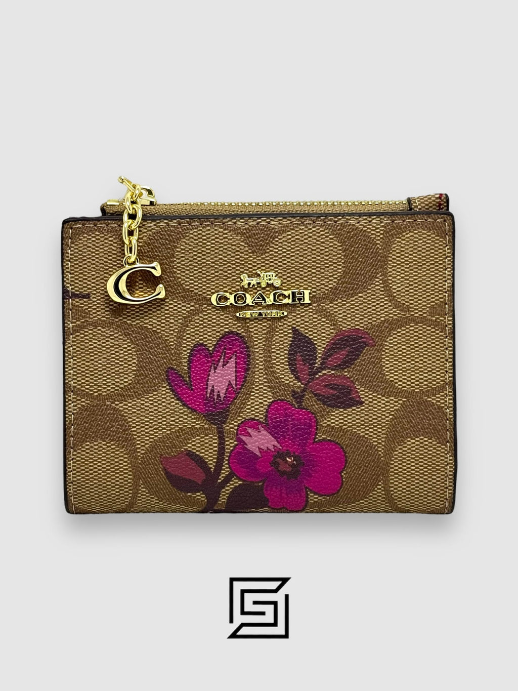Coach Snap Card Case In Desert Tulip Print – Style No. F76881