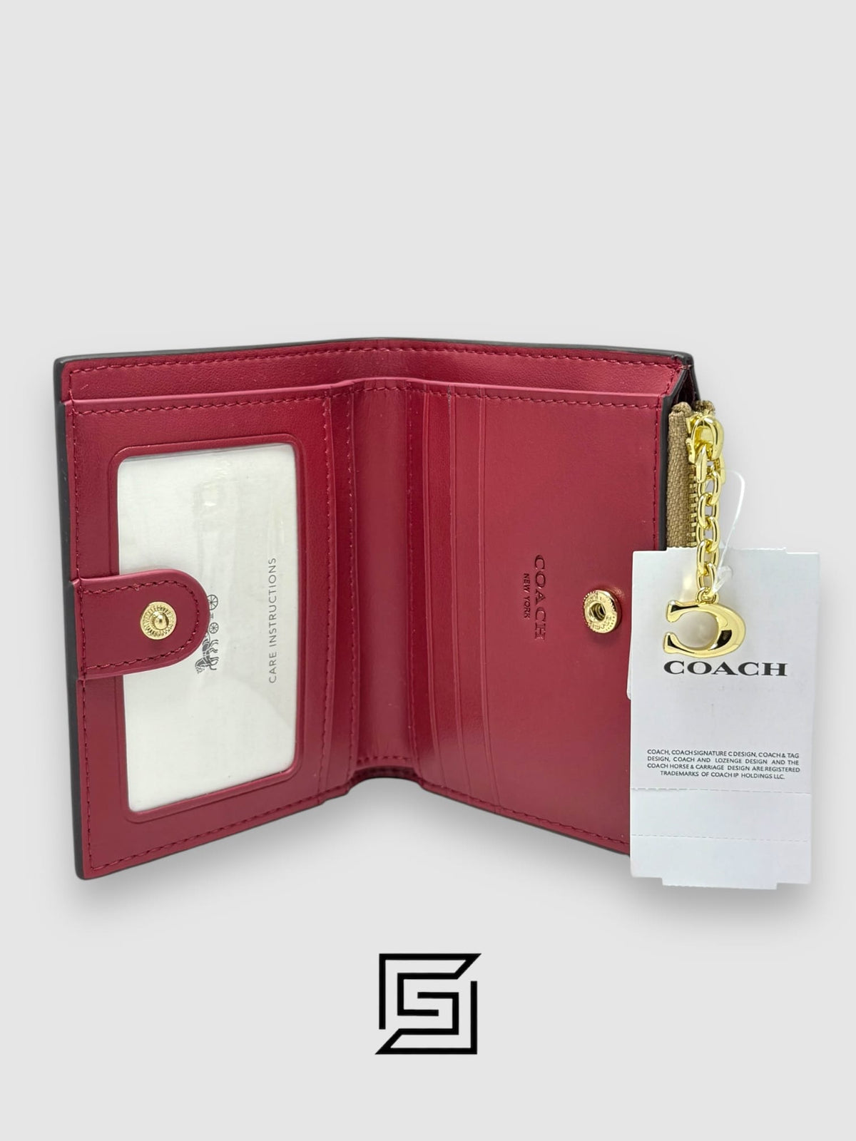Coach Snap Card Case In Desert Tulip Print – Style No. F76881