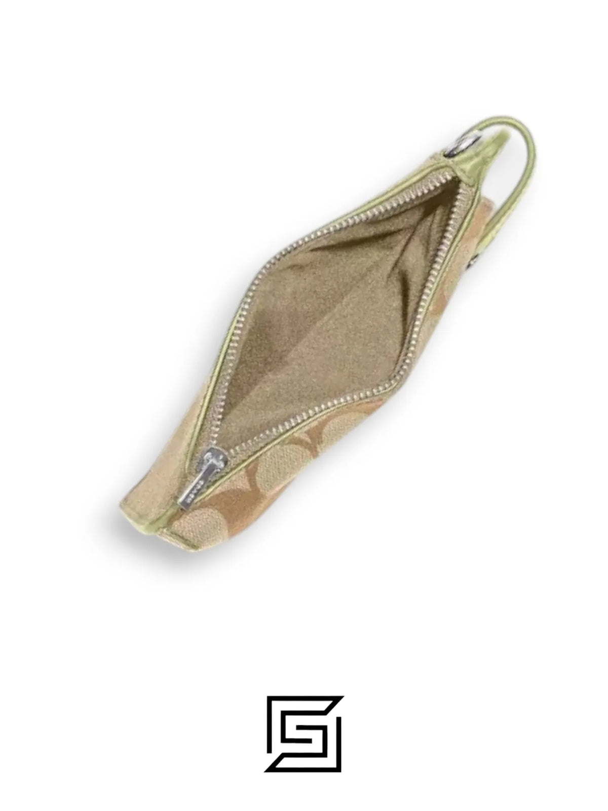 Coach Phone Crossbody In Signature Canvas Khaki Style No. C7397