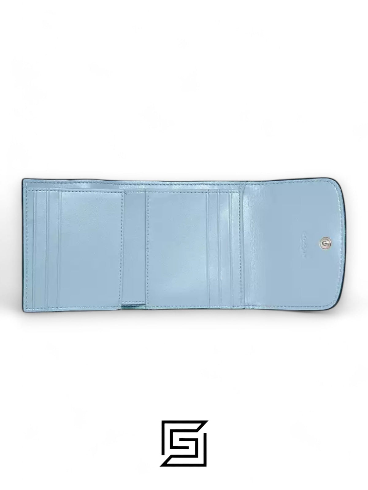 Small Wallet In Signature Canvas Style No. F87589 Blue