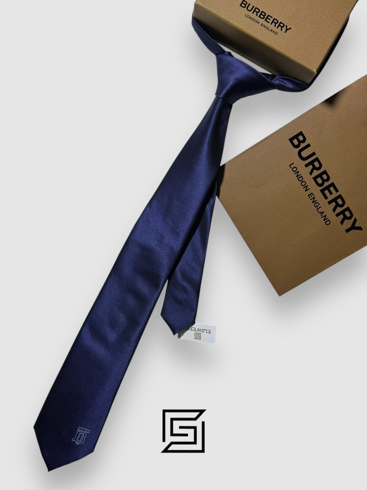BURBERRY - Navy Blue TB Logo