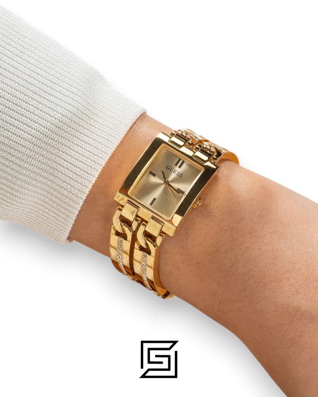GUESS Ladies Gold Tone Analog Watch GW0668L2