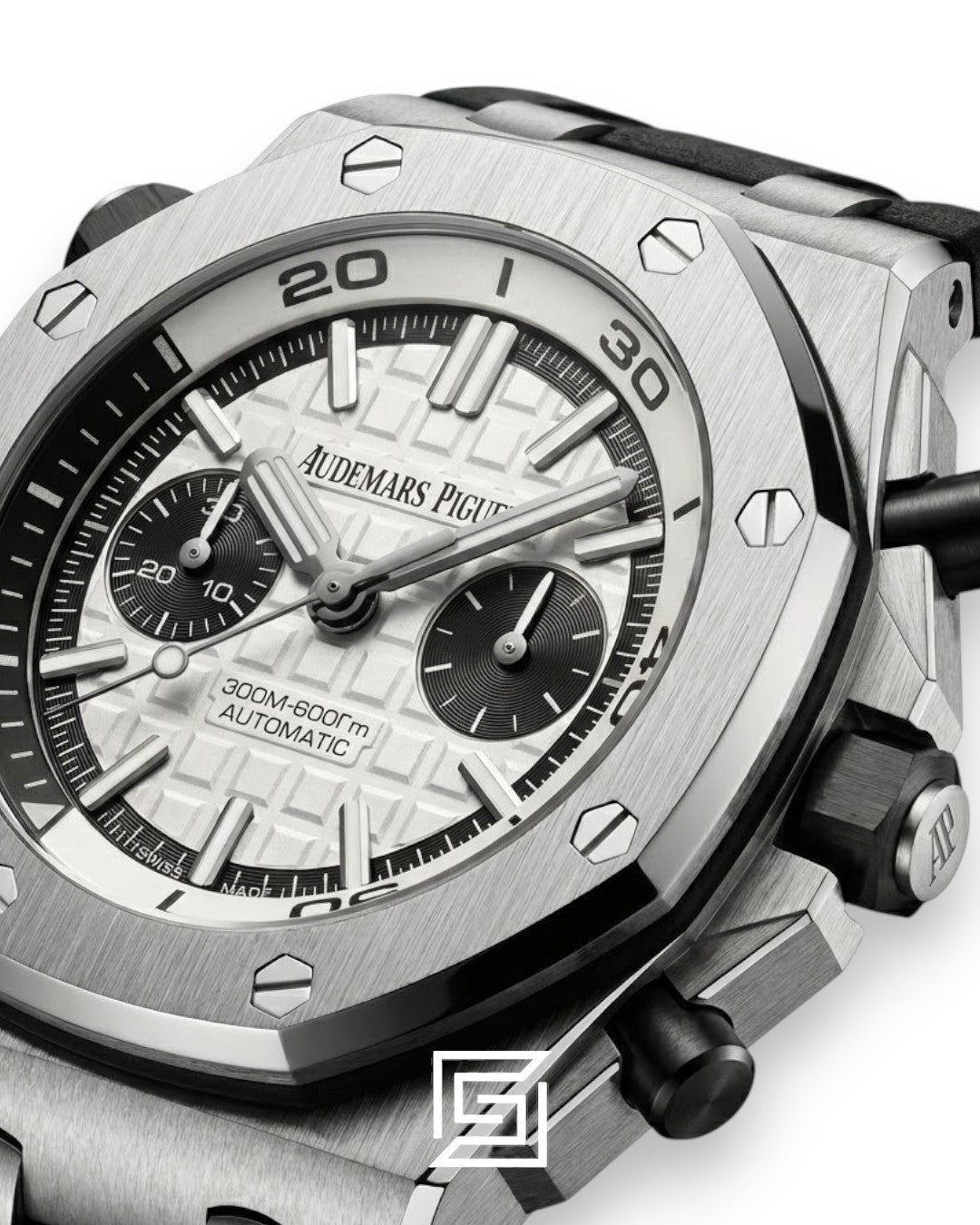 Audemars Piguet Royal Oak Offshore Diver Chronograph – White Dial – Rubber Strap – Japanese Quartz