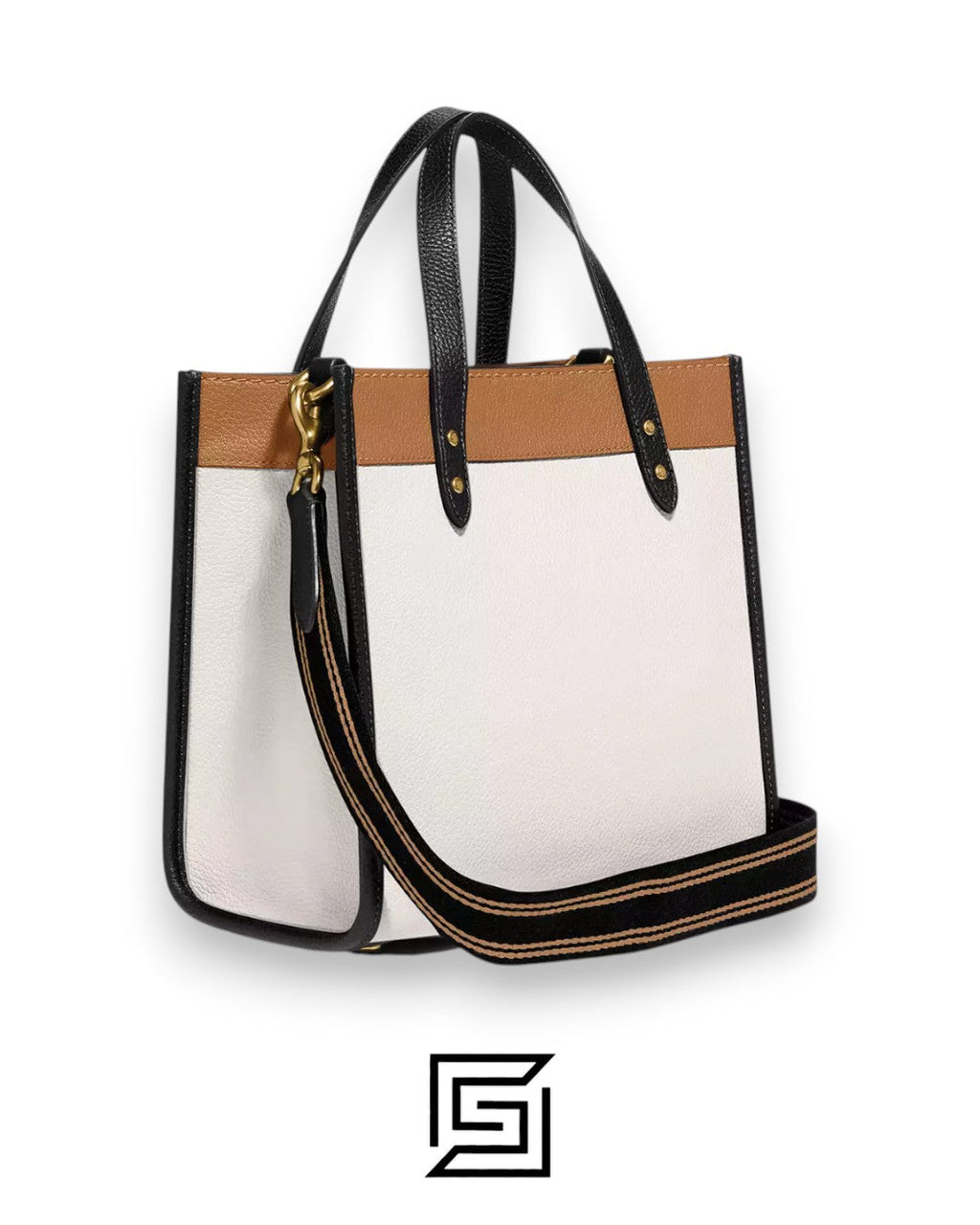 Coach Field Tote 22 In Colorblock With Coach Badge C3461