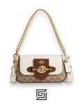 Brie Shoulder Bag In Colorblock Signature Canvas CM064