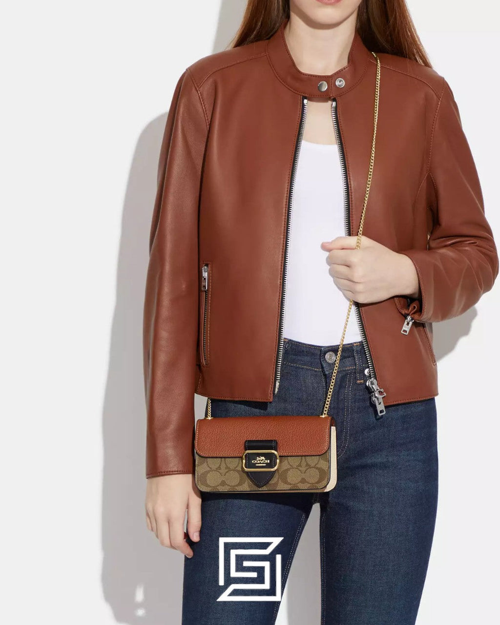 Morgan Crossbody In Colorblock Signautre Canvas CF475