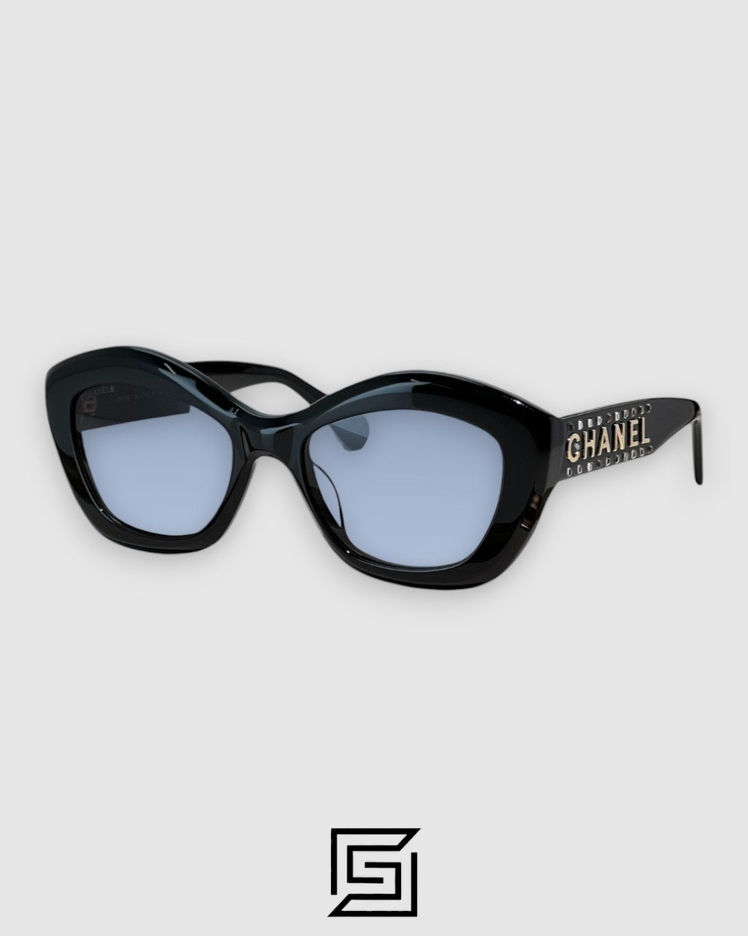 Chanel OCH9161B Sunglasses Women - BLACK-LIGHT BLUE