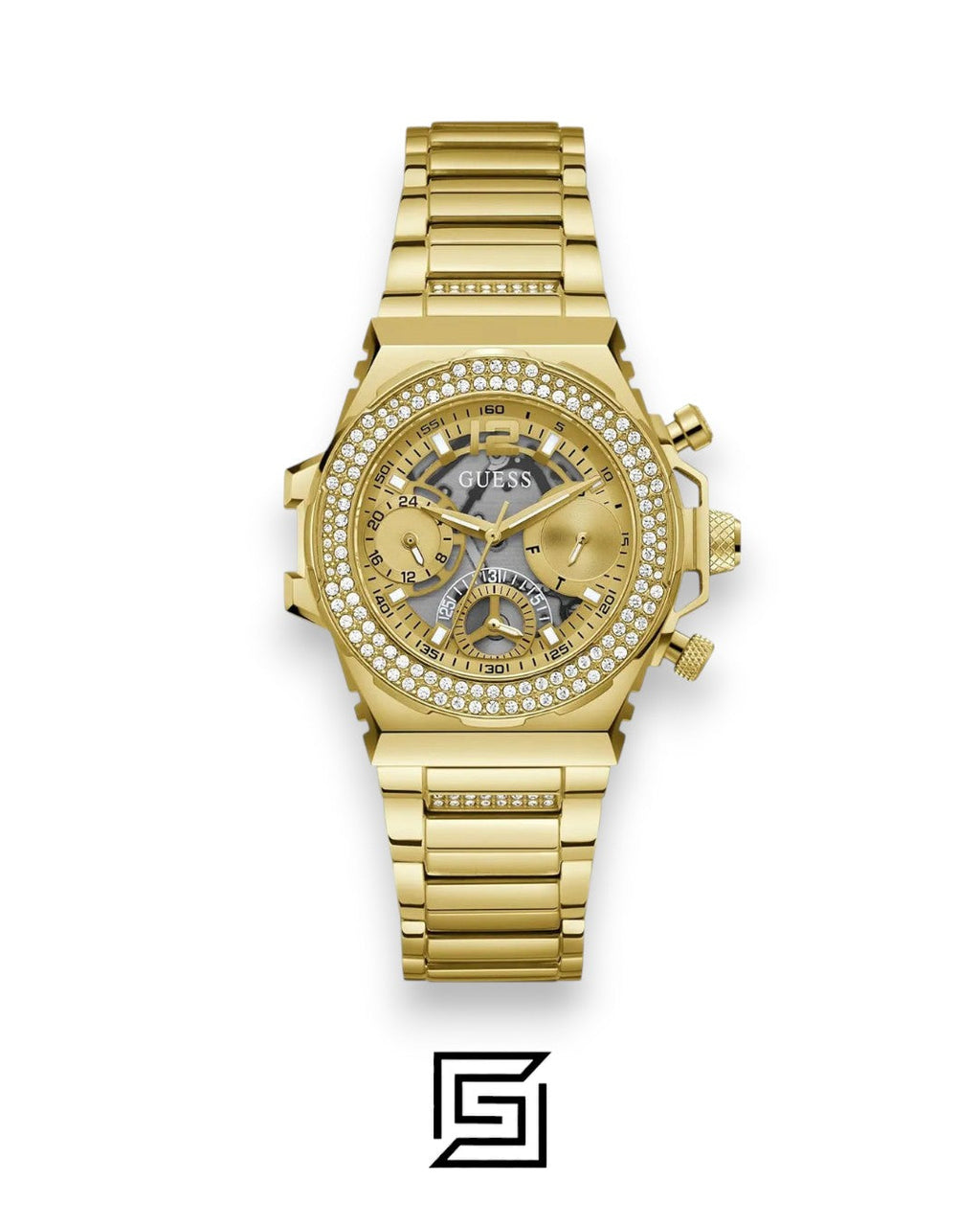 GUESS Ladies Gold Tone Analog Watch GW0552L2