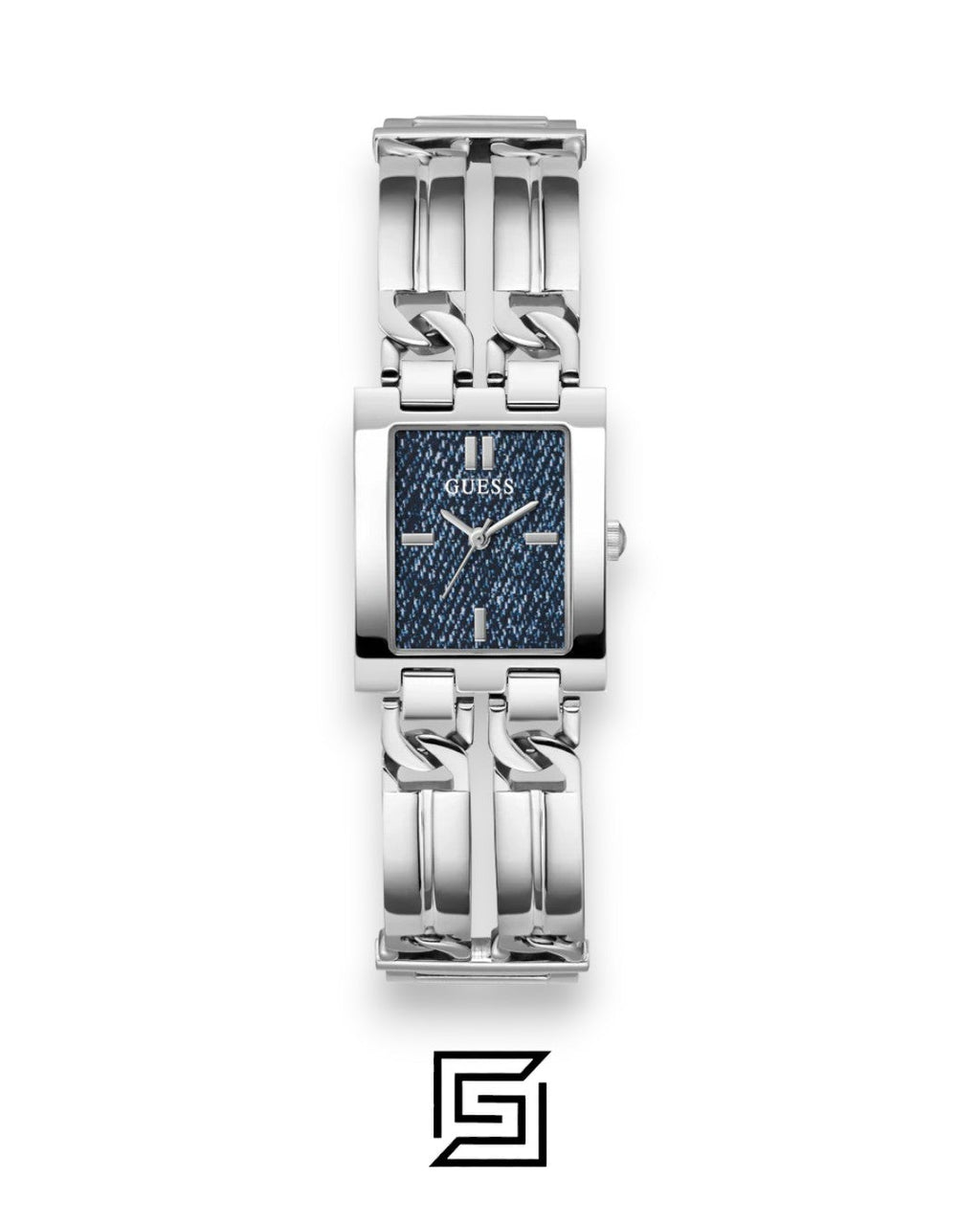 GUESS Ladies SILVER Tone Analog GW0807L1