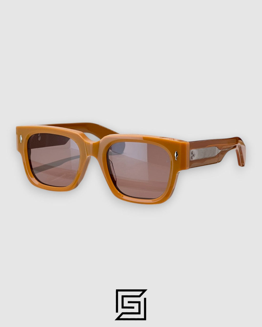 Jacques Marie Mage ENZO JMM sunglasses - MUSTARD-BROWN