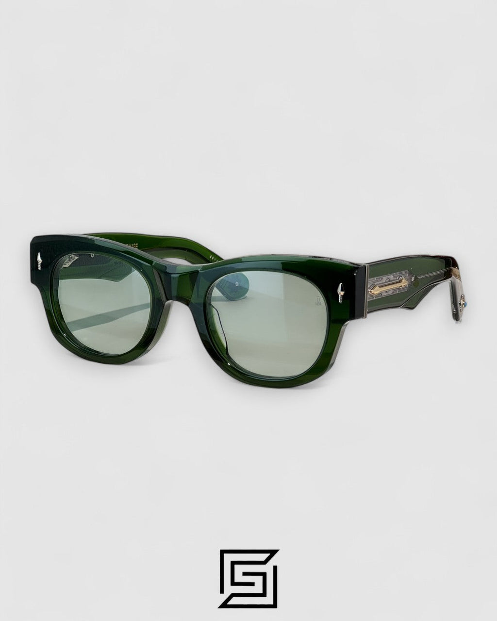 Jacques Marie Mage sunglasses TRUCKEE JMM - TRANSPERENT -OLIVE