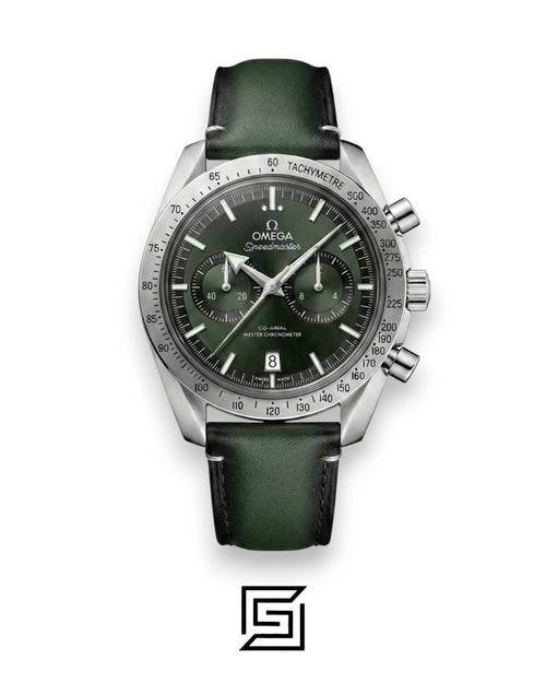 Omega Speedmaster Moonwatch – Green Dial & Leather Strap