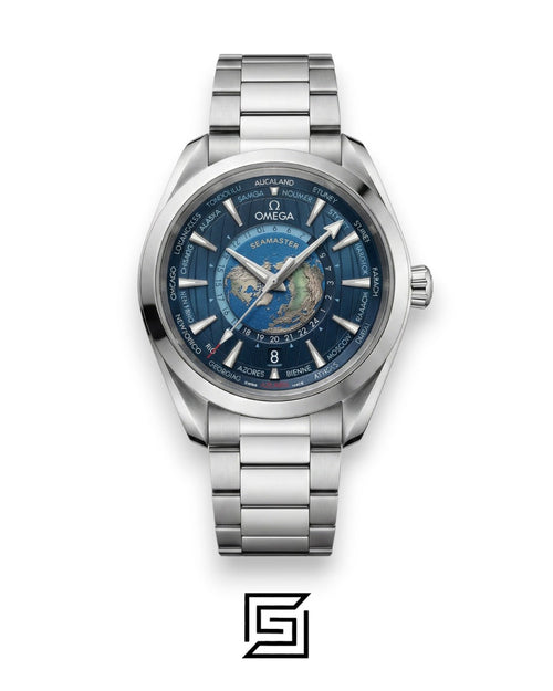 Omega Aqua Terra Worldtimer – Inspired Edition – Blue Dial – Steel Strap