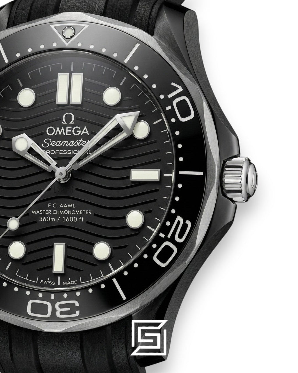 Omega Seamaster Diver Black Ceramic Style – Rubber Strap – Automatic (42mm)