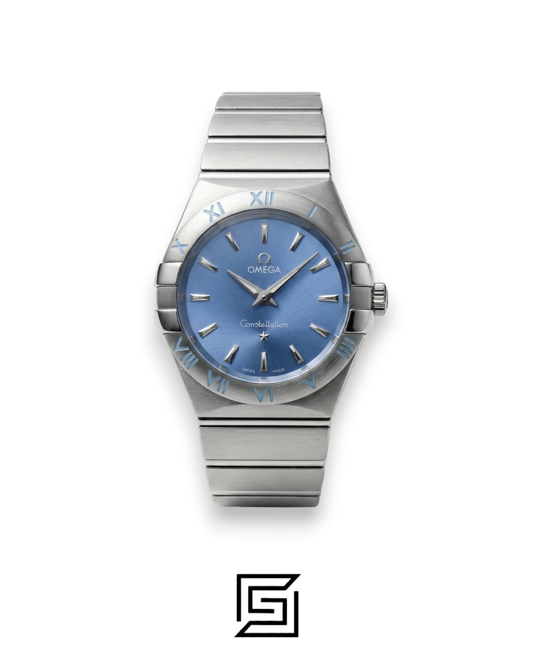 Omega Constellation Ladies 27mm – Baby Blue Dial & Stainless Steel