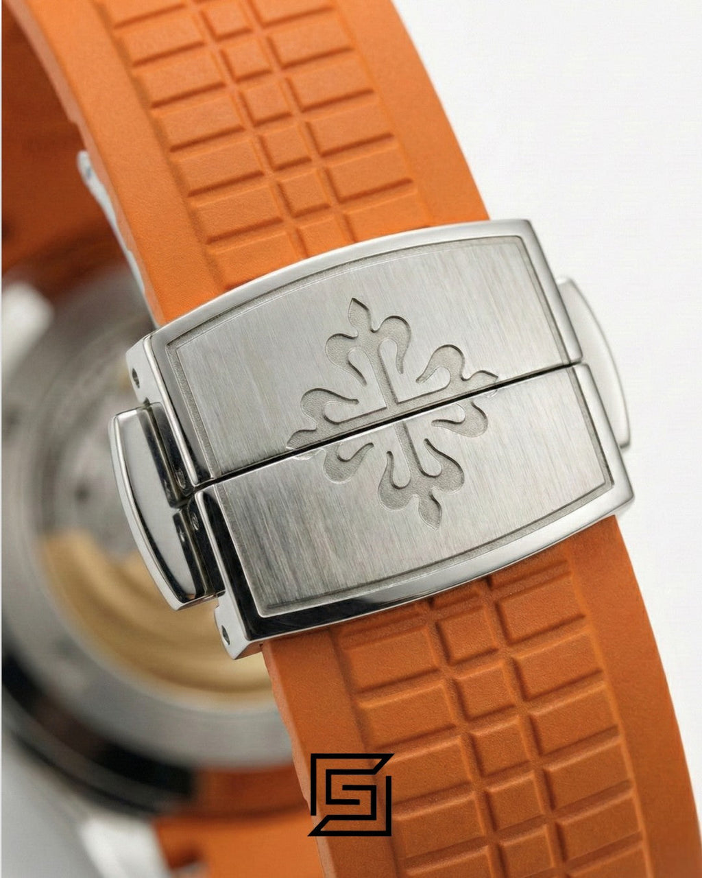 Patek Philippe Aquanaut – Black Dial × Orange Rubber Strap – Japanese Automatic Chronograph