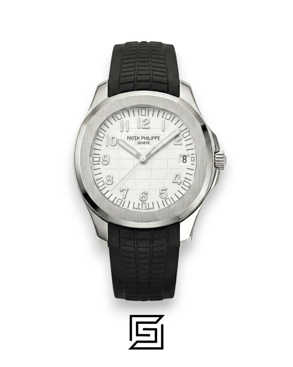 Patek Philippe Aquanaut – Cream Dial × Black Rubber Strap – Japanese Automatic