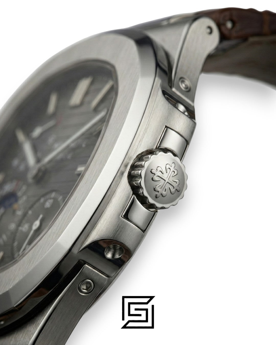 Patek Philippe Grand Complication – Black Dial – Black Leather Strap – Japanese Automatic
