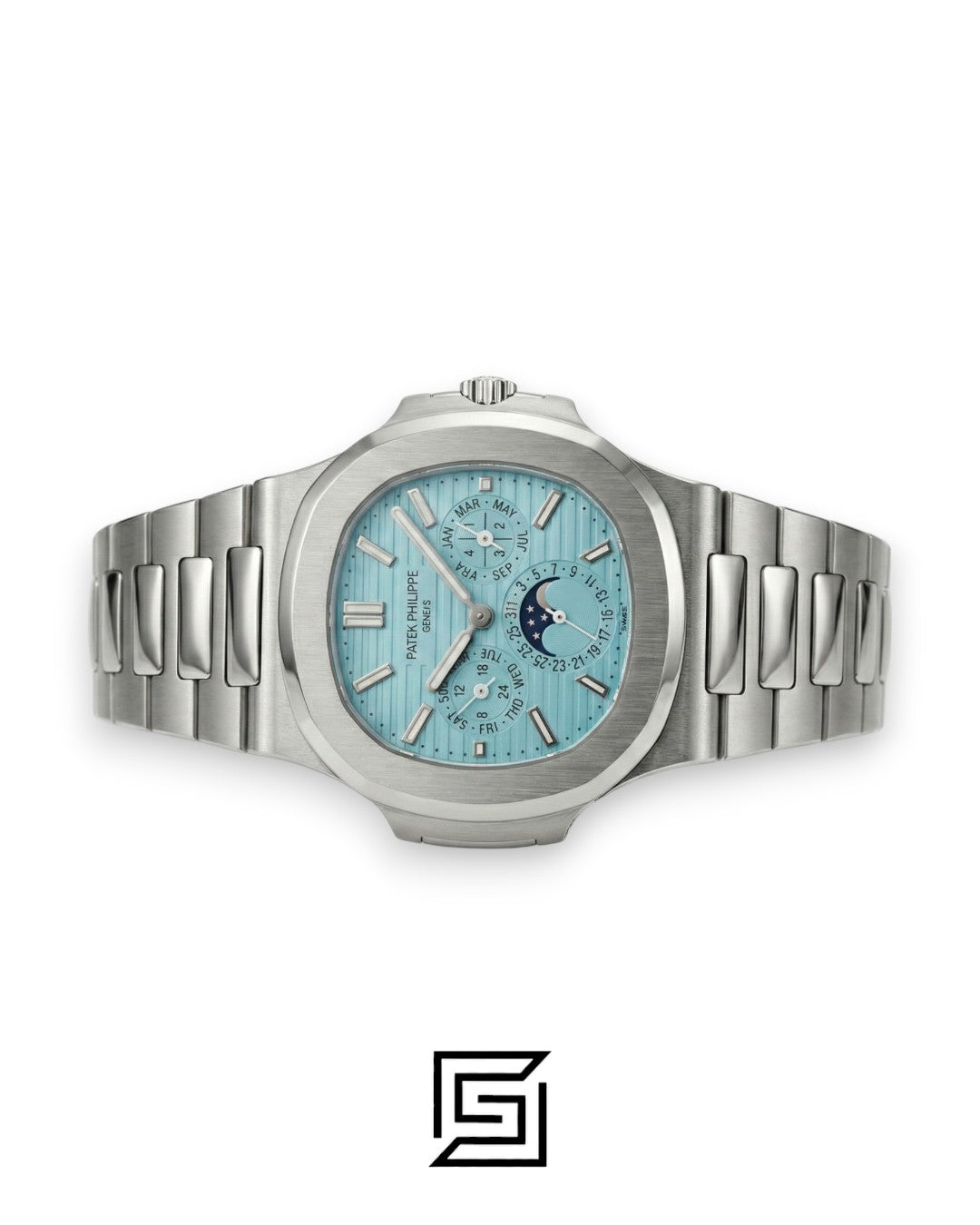 Patek Philippe Nautilus Perpetual Calendar – Tiffany Dial – Japanese Automatic Chronograph – Stainless Steel Bracelet